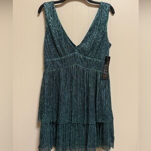 Trixxi Teal Shimmery Cocktail Dress - L/XL